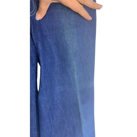 Vintage 70s Fredericks of Hollywood Suede Patchwork Denim Vest Set Medium - Picture 9 of 16